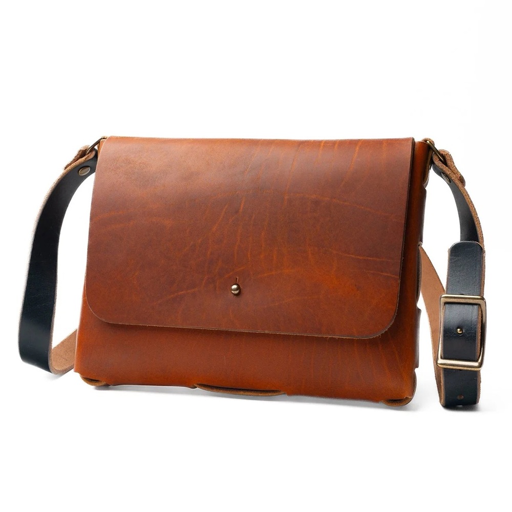 Popov Leather Everyday Satchel - English Tan - Seidel Leather - Picture 5 of 7